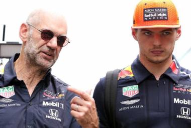 Adrian Newey y Max Verstappen